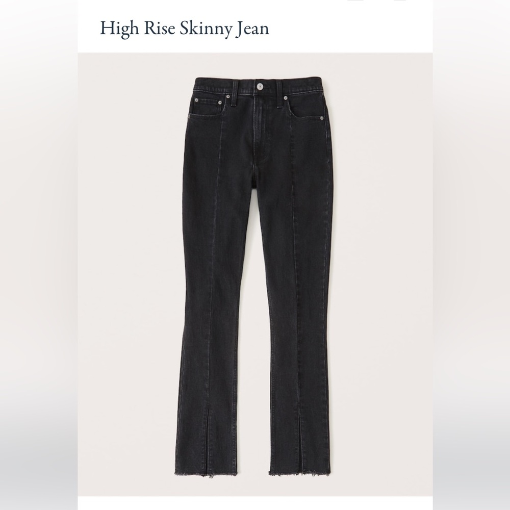 Abercrombie High Rise Black Skinny Jeans - Size 26